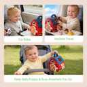 hahaland Baby Toys 6-12 Months - Surprise Barn Stuffed Farm Animals, Rattle, Crinkle, Mirror, Montessori Toys for 6 Month Old Sensory Balls 1-3, Baby Boy Gifts, Farm Plush Toys for Babies Travel Toy