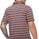 MICHEL ROUEN Mens Polo Shirts Heather Jacquard/Print/Striped Performance Moisture-Wicking Casual Collared Golf Shirts for Men (L)