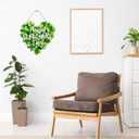 St. Patrick's Day Decorations Wooden Shamrock Door Wreath for Front Door Welcome Sign, Farmhouse St. Patrick's Decor Hanging Sign Outdoor Indoor Shamrock Clover Spring Wall Home Decor