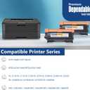 TN450 Toner Cartridge Black High Yield 2-Pack Replacement for Brother TN-450 HL-2270dw HL-2280dw MFC-7860dw IntelliFax 2840 2940 Printers