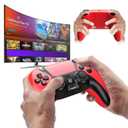 UGAME Replacement for Luna Controller, Ymir Wireless Controller for Fire TV with 2 Back Paddles Macro Turbo 1200 mAh Battery, Made for Luna PS4 PC, ldeal for Christmas, Red