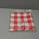 Waterproof Checkered Tablecloth Fabric - Rectangle 58x84 Inch Classic Gingham Buffalo Plaid Table Cloth for Indoor/Outdoor Use - ,Washable Table Cover for Kitchen, BBQs, and Parties, Red/White