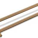 goldenwarm 35 Pack Champagne Bronze Cabinet Pulls Gold Cabinet Handles 10 inch(256mm) Champagne Drawer Pulls Brushed Bronze Cabinet Pulls Kitchen Bathroom Bedroom Furniture Handles (10in Hole Centers)