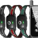 Dog Shock Collar for 3 Dogs (5-120lbs) Waterproof Rechargeable Electric Dog Training Collar with Remote for Small Medium Large Dogs with Beep Vibration Safe Shock Modes (Black)