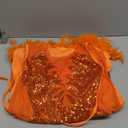 TIFIYA Women's Girls Party Dress Stylish Sexy Sparkly Rhinestone Evening Dress Wedding Guest Clubwear (Ta003-10-Orange), XL