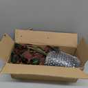 Fake Pothos Hanging Plants - 33" Set of 2 Artificial Silk Ivy Vines with Pots, Realistic Faux Greenery for Indoor Home Office Bathroom Decor, Low Maintenance Hanging Plant Decoration - Golden Green