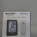 Newentor Indoor Outdoor Thermometer Wireless, Weather Stations Wireless Indoor Outdoor, Outdoor Thermometers for Patio House, Outside Inside Thermometers with Comfort Indicator, Black with 1 Sensor