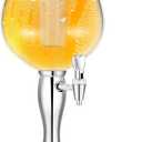 FillTouch Mimosa Tower, 4l/ 135oz Beer Beverage Dispenser for Drinks Mimosa Tower Dispenser with Ice Tube and Spigot Tabletop Beer Dispenser Liquor Dispenser for Margarita Liquor Bar Party