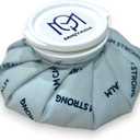 Reusable Ice Pack for Injuries No Leak Hot Water Bag with Washable Cover Adjustable Wrap Refillable Ice Pack for Migraine Back Knees Hand Foot Kids IcePack Bag for Injuries Hot Pack Pain Relief (6 Inch, Light Blue)