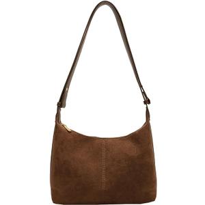Wool Blend Tote Bag Minimalist Shoulder Purse Crossbody Handbag with Adjustable Strap