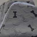 Washable Dog Pee Pads with Free Grooming Gloves,Non Slip Dog Mats with Great Urine Absorption,Reusable Puppy Pee Pads for Whelping,Potty,Training,Playpen (24x24 Inch (Pack of 4))