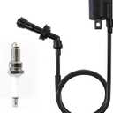 Ignition Coil Spark Plug for Yamaha Grizzly 660 YFM660 2002-2008 Raptor 660R YFM660 2001-2005 Rhino 660 YXR660 2004-2007 3YF-82370-00-00 5FU-82310-00-00 3KJ-82310-10-00