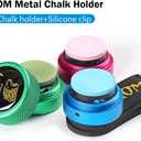 TAOM Pool Chalk Holder Round Shaped Practical Tool Billiards Accessories Magnetic Mini Chalk Tip Case Container Round Box Billiards