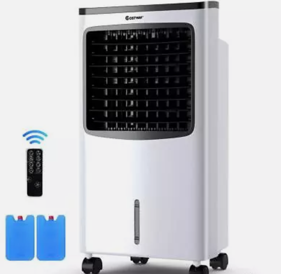 ES10348US-WH Portable Air Cooler Fan Filter Humidify Anion w/Remote Con.