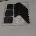 Hat Rack for Hat Storage (6-Pack), Multi-Purpose Hat Organizer, Strong Adhesive Hat Hooks for Wall Hat Organizer for Baseball Caps, Two Mounting Options Hat Hook, Black