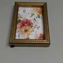 Concepts 4x6 Gold Ornate Beaded Resin Picture Frames With HD Clear Glass, Extra Durable Photo Frames - Display Wallhung/Tabletop Vertically Or horizontally