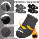 Shappy 8 Pairs 2mm Toe Neoprene Warmers Black Grey Toe Cover Warmer Foot Caps Sock for Shoe Boots Men Women Ice Bath Cover Cycling Skiing Running Hiking Cold Plunge Accessories (4.33 x 5.91")