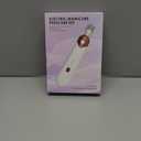 Professional Manicure Pedicure Set - Cordless Electric Foot Nail Care Trimmer Buffer Tools - 5 Speeds, Rechargeable, Thick Nails (Red)