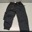Funnymore 1 Pack Boy's and Girl's Fleece Pull on Jogger Sweatpant with Pockets and Drawstring 8-9 Years (Black)