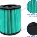 17912 & 9-17912 HEPA Vacuum Filter Compatible with Craftsman, Filter No.9-17912 fits 5, 6,8,9,12,14,16 and 32 gal vacs or larger made after 1988