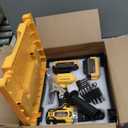 1239Inlbs Cordless Hammer Drill - 21V Brushless Electric Power Impact Drill Set w/ 2 x 4.0Ah Battery & 1/2" Self-Locking Metal Chuck & 42PCs Accessory for Drilling Wood Bricks Metal Concrete