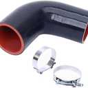 90 Degree 4-Ply High Performance Elbow Coupler Silicone Hose for Auto Inner Diameter 1.5"(38mm)