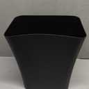 Clorox Textura Slim Trash Can - 3.1 Gallon Small Waste Basket for Narrow Spaces - Skinny Plastic Garbage Bin for Bathroom, Bedroom, or Office, Black
