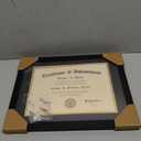 ELSKER&HOME 8.5x11 Certificate Frame - Classic Black Color Frame - Displays Diploma 8.5x11 Inch with Mat - 11x14 Inch Without Mat - For Document/Photo(Double Mat - Matte Black with Gold Rim)