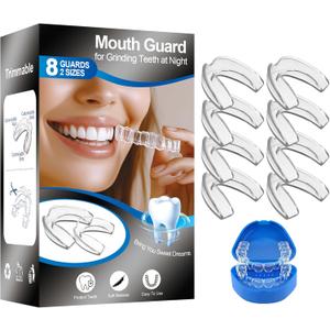 Mouth Guard for Grinding Teeth at Night,8 Packs Night Guards for Teeth Grinding