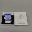 Wireless Earbuds, Bluetooth 5.4 Earbuds Stereo Bass, Bluetooth Headphones in Ear Noise Cancelling Mic, Earphones IP7 Waterproof Sports, 32H Playtime USB C Charging Case Purple Ear Buds for Android iOS, Glossy Purple