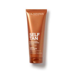 Clarins NEW Self-Tanning Gel | Quick Drying Self Tanner for Face and Body | Buildable, Streak-Free, Long-Lasting, Natural, Sun-Kissed Glow | 24H Hydration*| Contains Aloe Vera & Glycerin | 4.5 Ounces