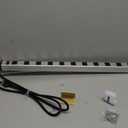12 Outlets Metal Power Strip,Mountable Heavy Duty Power Strip with 6FT Long Extension Cord with Circuit Breaker,15A 125V 1875W, ETL Listed