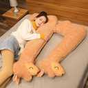 Ryttir Snuggly Smile Llama Stuffed Animal Body Pillow - 29.5" Alpaca Plush with Rosy Cheeks & Cozy Fluff,Snuggly Llama Bean Bed Companion,Ultimate Christmas Cuddle Stuffie for Girls and Teens