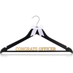 Reallnaive Police Graduation Hanger with White Bow Congrats Gift for Police Academy Graduation Promotion Retirement Ceremony Souvenir Favor Law Enforcement Officer Keepsake