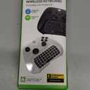 Keyboard for Xbox Series X/S, One X/S, Elite One/2 Controller, Wireless Chatpad Gaming Keypad With USB Receiver, Speaker, 3.5mm Audio Jack Accessories (Controller Not Included), White