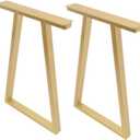 Metal Gold Table Legs 28''Inch 2Pc Trapezoid Metal Table Legs Dining Table Legs Desk Legs Bench Legs for Homes Offices Hotels Bars Without Boards, 45*8*71cm/ 17.7*3.15*28 in