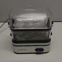 Evoloop Rapid Egg Cooker Electric 12 Eggs Capacity, Soft, Medium, Hard Boiled, Poached, Omelet Maker Egg Poacher & Vegetable Steamer, BPA Free Tray (Silver)