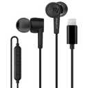 PALOVUE iPhone Headphones Earbuds Earphones wtih Lightning Connector Apple MFi Certified Compatible 14 13 12 11 Pro Max X XS XR 8 7 Plus with Microphone Controller SweetFlow Black