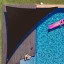 ColourTree 12' x 12' x 17' Brown Right Triangle CTAPRT12 Sun Shade Sail Canopy Mesh Fabric UV Block UPF50 - Commercial Heavy Duty - 190 GSM 