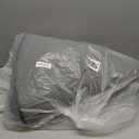 Amdrebio Black White Grey Round Rug 4Ft Circle Area Rugs for Bedroom Living Room, Fluffy Fuzzy Shaggy Furry Rugs for Kids Room Dorm Home Office, Shag Plush Floor Modern Cool Carpet for Men Teen Boys