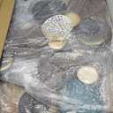 edaknez Large Metal Wall Decor, Metal Flower Wall Art for Living Room, 3D Stacked Leaves Wall Art Decor, Nautical Coastal Outdoor Indoor Wall Decor, Home Decoration (D 52 inch x 27 inch)