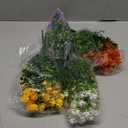 8 Bundles Christmas Realistic Artificial Flowers for Outdoors, UV Resistant Faux Flowers for Outdoor Planters, Fake Outdoor Flowers for Porch Patio Window Box Spring Summer Decor (Mix Colors)