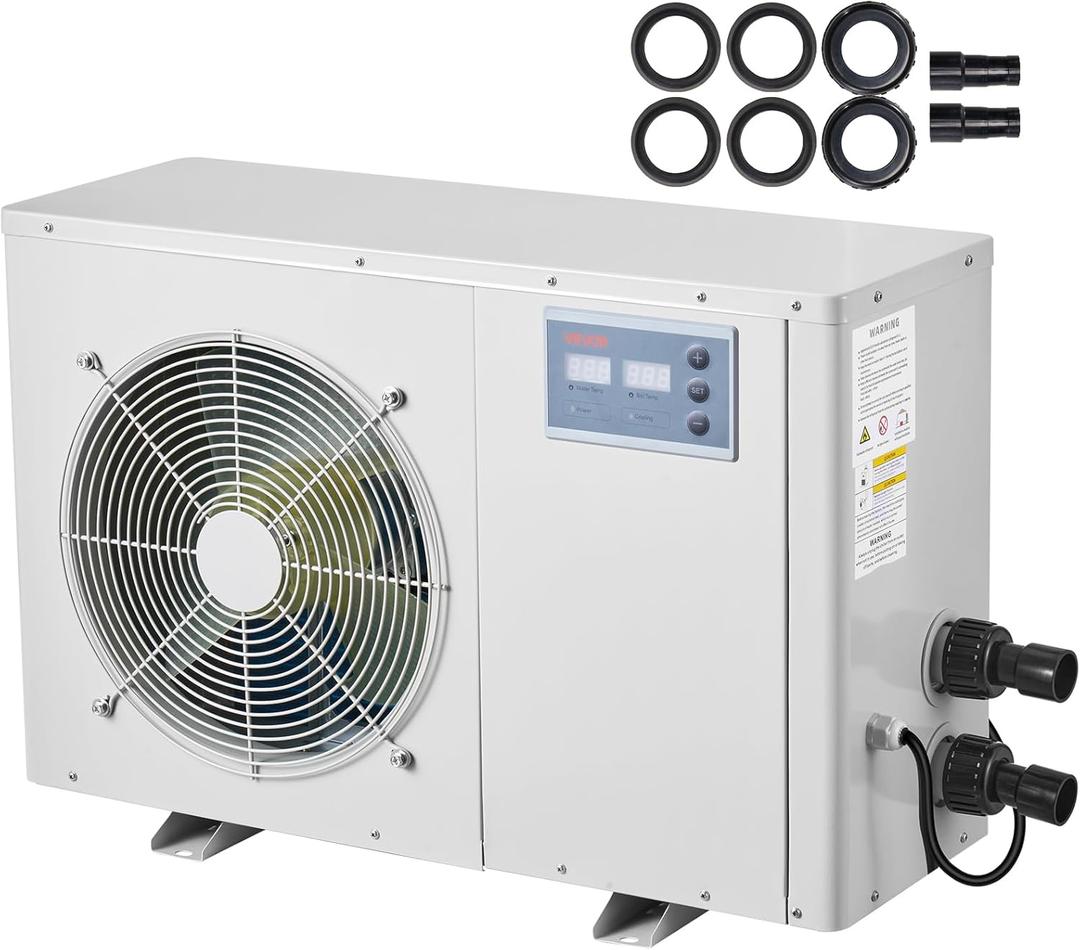 VEVOR Aquarium Chiller 150 Gallon, 1/2 HP Water Chiller for Hydroponics, Fast Cooling for Fish Tank,Axolotl,Coral Reef,Quiet Refrigeration Compressor, Titanium Evaporator,Complete Fittings