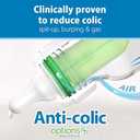 Dr. Brown's Anti-Colic Options+ Narrow Glass Baby Bottle with Level 1 Slow Flow Nipple, BPA-Free, 4 oz/120mL, 1-Pack
