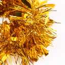 33FT Christmas Tinsel Garland,Gold Shiny Metallic Foil Decorations for Parade Floats, Halloween, Christmas Tree, New Year Parties,Birthday Party,Indoor and Outdoor Disco Party Supplies
