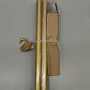 Gold Farmhouse Curtain Rods for Windows:66-120 Inch Adjustable Curtain Rod for Bedroom Living Room,Heavy Duty Decorative Rustic Drapery Rods with Vintage Swan Finials Easy Install,Brass Gold