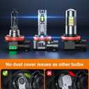 SEALIGHT 9005/HB3 H11/H9/H8 Light Bulbs Combo and F1 H11 LED Fog Light Bulbs 66,000LM Ultra-Bright 6500K 9005 H11 Bulbs with 14000RPM Cooling Fan, 360 Illumination, True Plug-N-Play, Pack of 6