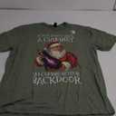 Sexual Innuendo Santa Rude Christmas T-Shirt Green XL