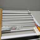 InnoTruth 29.540.75" Baby Gate for Stairs, 30" Tall Dog Gates for Doorways & Hallways, Safety Gate for Kids & Pets, Pressure-Mounted Walk-Through with Dual Lock & 2-Way Swing, White