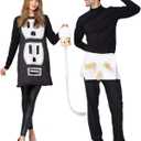 Spooktacular Creations Plug and Socket Halloween Costume Adult, Plug and Outlet Couples USB Costume (Small)